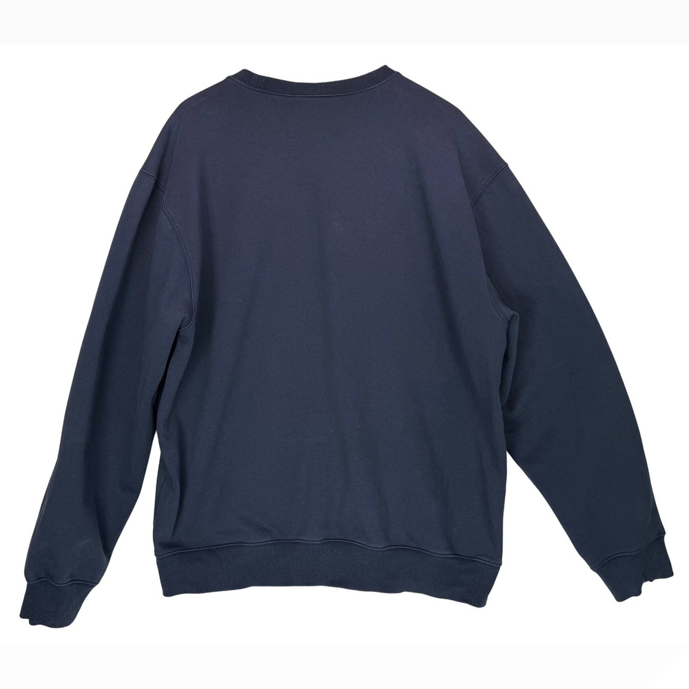 Carhartt WIP Duck Blue Crewneck Sweatshirt w/Black Embroidered‎ Script  XL - Picture 5 of 10